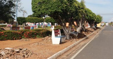 P. M. Agricolândia realiza reforma e revitalização da Praça Fª Mendes Barradas P. M. Agricolândia realiza reforma e revitalização da Praça Fª Mendes Barradas